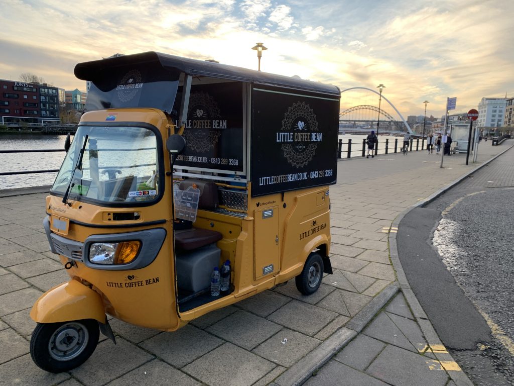 Tuk Tuk Coffee van Newcastle quayside
